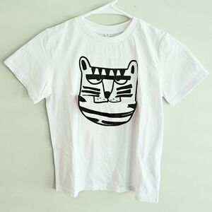 NWT Stella McCartney Kids Short Sleeve Roar Print Tiger Flap Tee